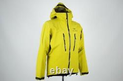 Men's ARCTERYX LEAF ALPHA LT Gore-Tex Pro Shell Jacket Yellow Arc'teryx Size M