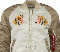 Men's Brand New Alpha Industries Tiger Souvenir Fashion Design Topic Era Jacket
