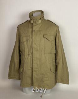 Mens ALPHA INDUSTRIES M-65 Field Army Jacket Coat Khaki Size M