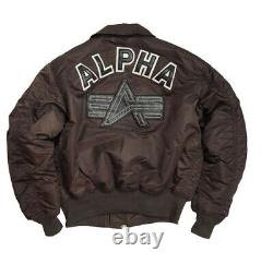 Mens Alpha Industries CWU Big A Brown jackets