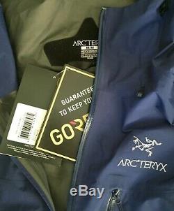 Mens Arcteryx Alpha SL Jacket Gore-Tex Paclite Medium Corvo Blue Superlight