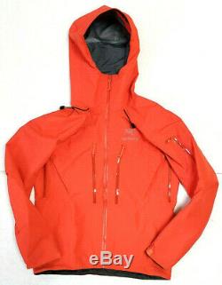 Mens Arcteryx Orange Alpha SV Gore Tex Pro Hardshell Ski Snowboard Jacket Small