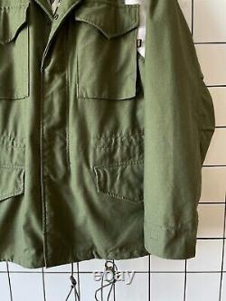 Mens STUSSY ALPHA INDUSTRIES M 65 Jacket Field Military Coat Green Size M