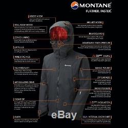 Montane Axion Neo Alpha Mens Black Waterproof Windproof Jacket Medium RRP £360