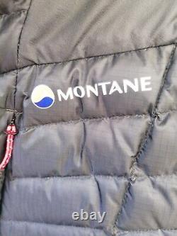 Montane Goretex Polartec Alpha Down Jacket Size Medium Black Peak Hood