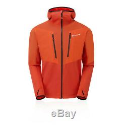 Montane Mens Alpha Balance Jacket Top Orange Sports Outdoors Full Zip Hooded