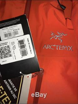 NEW 2020 Arc'teryx M's Alpha SV Jacket Trail Blaze Medium Gore-Tex Pro Hardshell
