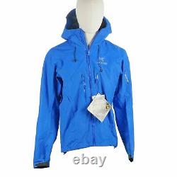 NEW Arc'teryx Men's Alpha SV Hooded Zippered Jacket in Rigel Blue Medium