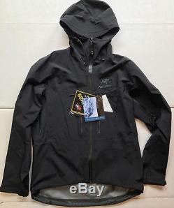 NEW Arcteryx Alpha SV Jacket, Mens Medium M, Black, with tags, made in Canada