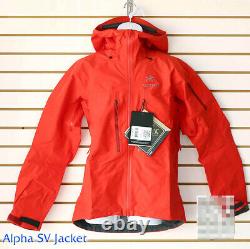 NEW Arcteryx Alpha SV Jacket Women's Cardinal GTX Pro Shell retail $750 Canada