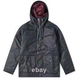 NEW BARBOUR ALPHA WAX JACKET in Navy- size M #WAX92
