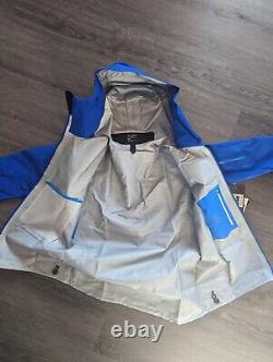 NWT Arc'Teryx Men's Alpha SV Hard Shell Rain Jacket Blue (Vitality), size M