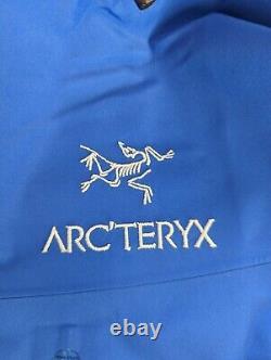 NWT Arc'Teryx Men's Alpha SV Hard Shell Rain Jacket Blue (Vitality), size M