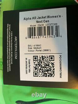 NWT Arc'teryx Alpha AR Goretex Pro Jacket Green Womens Size Medium $600