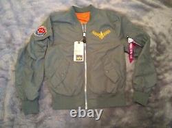 NWT Captain Marvel Cast And Crew Alpha Industries Bomber Jacket MCU Women's M