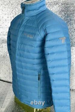 New Men's Columbia Titanium Alpha Trail Down Jacket 3D Omni Heat Sz M Blue $240