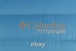 New Men's Columbia Titanium Alpha Trail Down Jacket 3D Omni Heat Sz M Blue $240