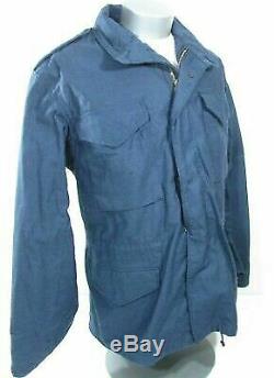 New (NWOT) Alpha Navy Blue M65 Field Jacket Cold Weather Coat Man's Medium Reg