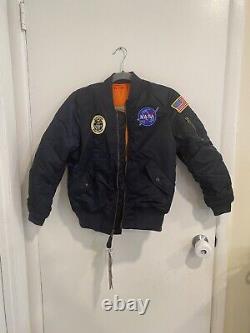 RARE ALPHA INDUSTRIES Flyers Jacket Coat Size Youth Medium M 10 /12 Hard to Find