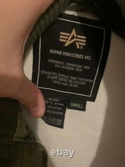 RARE ALPHA INDUSTRIES Jacket Size Small FITS S and Medium sizes