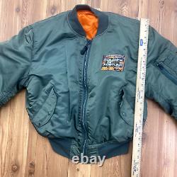RARE Alpha SIGNED Soldier Of Fortune Intermediate Flyer's Jacket Adult Size XL