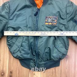 RARE Alpha SIGNED Soldier Of Fortune Intermediate Flyer's Jacket Adult Size XL