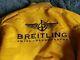 Rare Breitling Alpha Industries Bomber Flying Ma1 Jacket Gold Xl Made In Usa