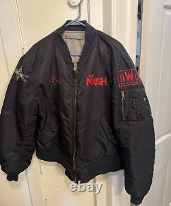 Rare KEVIN NASH Bomber Jacket! NWO WCW Big Sexy stitchingAlpha Flyers Man MA-1