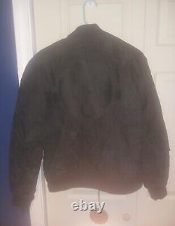 Rare Marcelo Burlon X Alpha Industries Embroidered Military Bomber Jacket Med