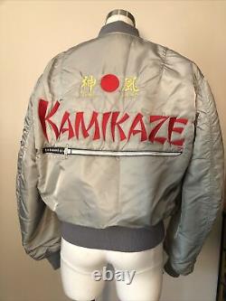 Rare custom alpha industries Kamikaze Bomber Jacket