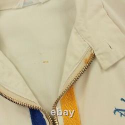 Rare vtg 60s usa made CHAMPION jacket MEDIUM alpha pi tau fraternity talon