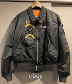 Remodel Alpha MA-1 Jacket Size Medium Vintage 1990s Made in USA