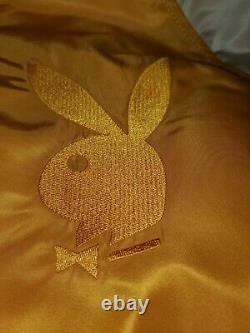 Retro Playboy Bunny Logo Bomber Jacket Sz M Alpha Industries X Playboy Collab