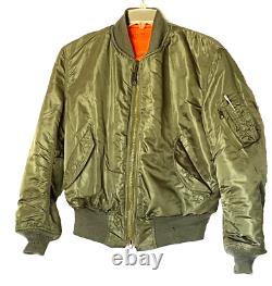 Richard Moore MA-1 Medium Intermediate Flight Jacket Alpha Industries 1972