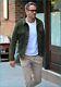 Ryan Reynolds Green Leather Trucker Jacket For Men Pure Suede Custom Made