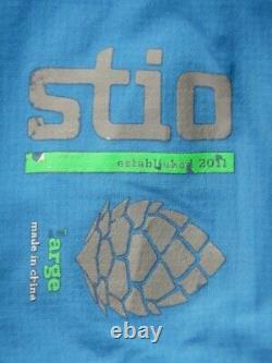 STIO Men's ALPHA ALPINE Insulated Pullover Ripstop Jacket Blue Size LARGE