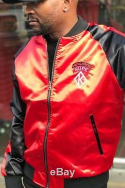 Special Forces Nupe satin paratrooper jacket, red Kappa Alpha Psi Yo Nupe