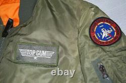 TOP GUN Paramount official ALPHA MA-1 limited edition of 5000 Flight jacket GOOD