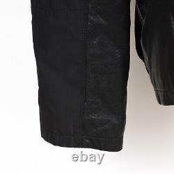 TUMI Alpha Moto/Biker Leather Jacket Full Zip/Snap-Up Multipocket Black M