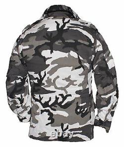 US Army Jacket Alpha Industries M65 Military Combat Field Camo USA Hunting Coat