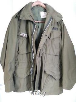 U. S. Army Jacket M65 Od Green Medium Short Alpha Vietnam Era