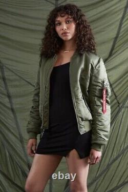 Urban Outfitters x Alpha Industries MA-1 Reversible Bomber Jacket Sage Medium