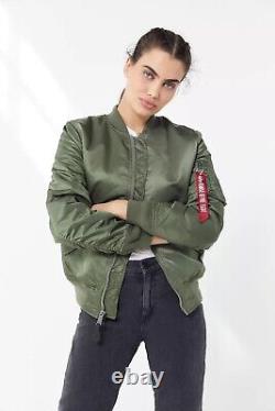 Urban Outfitters x Alpha Industries MA-1 Reversible Bomber Jacket Sage Medium