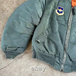 VINTAGE JACKET, FLYER'S MAN INTERMEDIATE, MA-1 Lg Alpha Ind. Air Command Patch