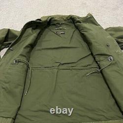 VTG 1960's Alpha Industries Military Field Jacket Olive Sz M Reg Packable Hood