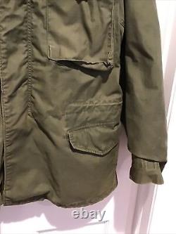 VTG 70's Alpha Industries Cold Weather Army Field Jacket with Liner sz M Long