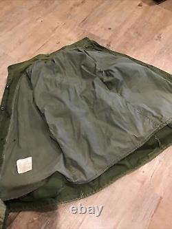 VTG 70's Alpha Industries Cold Weather Army Field Jacket with Liner sz M Long