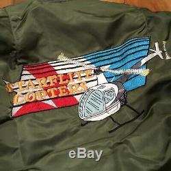 VTG Alpha Industries USAF MA-1 Flight Bomber Starlite Copters Jacket Mens M