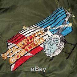 VTG Alpha Industries USAF MA-1 Flight Bomber Starlite Copters Jacket Mens M