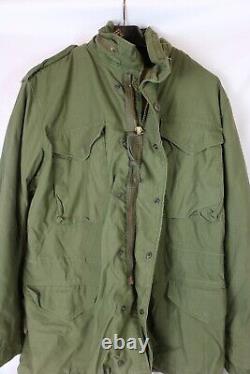 VTG Men's Military ALPHA INDUSTRIES Cold Weather Field Coat Made in USA Medium